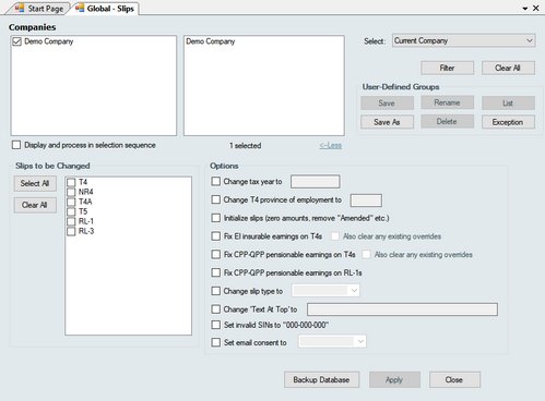 Tools-Global Changes-Slips